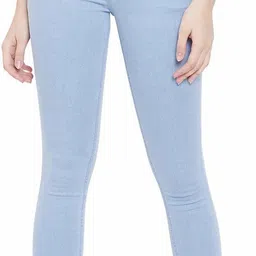 1daystreet Women Skinny Mid Rise Blue Jeans-picture-38