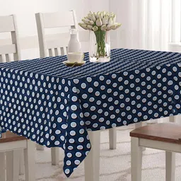 mvnk group PVC 6 Seater Self Design Table Cover-picture-27