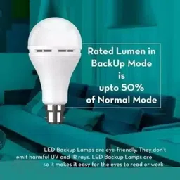 oniexo 12W Emergency Bulb | Rechargeable Emergency Bulb for Power Cuts | Backup : 4hrs 4 hrs Bulb Emergency Light image 4