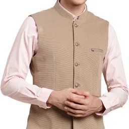 turtle Self Design Men Waistcoat image 4
