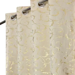 veloura 243.84 cm (8 ft) Shower Velvet Room Darkening Curtain (Pack Of 2)-picture-27