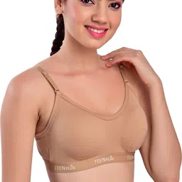 teenplus Pack of 3 Women Sports Non Padded Bra image 4