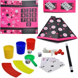 zokato Deluxe Magic Kit Set With Toy Wand & 65 Magic Tricks For Kids Board Game Accessories image 3