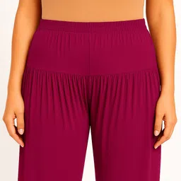 cozyplay Solid Viscose Women Harem Pants image 3