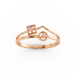 avsar AVR1087PB 14kt Cubic Zirconia Rose Gold ring image 1