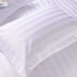 cosy room 240 TC Cotton Single Striped Flat Bedsheet image 3