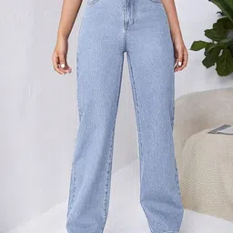 star4well Women Regular High Rise Light Blue Jeans-picture-14