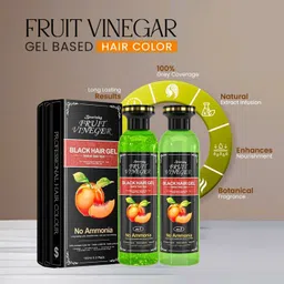 beutisky Herbal Hair Dye Gel – Chemical Free Fruit Vinegar Black Hair Color Gel , Black-picture-12