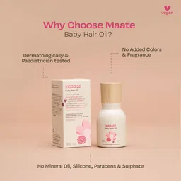 maate Baby Protein Rich for Hair Growth Enriched with Hibiscus, Bhringraj & Almond Hair Oil image 4