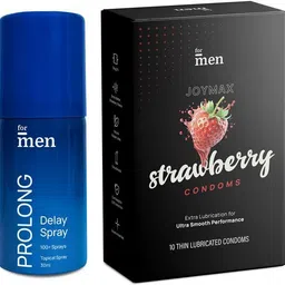 formen Strawberry Condom with Topical Spray Condom image 1