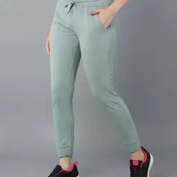 glowic Women Solid Light Green Track Pants-picture-15