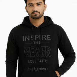 online collecion Men Full Sleeve Solid Hooded Sweatshirt-picture-21