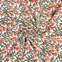 blocks of india Floral 6 Seater Table Cover image 3