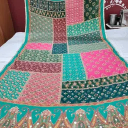 radha madhav enterprise Chiffon Printed Multicolor Women Dupatta-picture-20