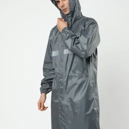 vrojass Solid Men Raincoat image 3