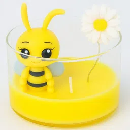 wojjoy Cute Bumblebee & Daisy Flower Candle image 3