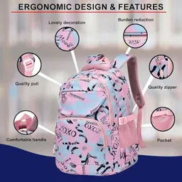 muchova Medium 23 L Laptop Backpack Stylish Fashion Backpack for Men and Women, Travel College School Office Bag image 5