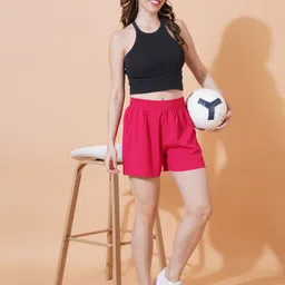 kasendra Solid Women Multicolor Casual Shorts image 5