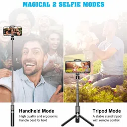DADNSON R1 Selfie Stick, Extendable Tripod Stand,Wireless Bluetooth Remote010 Monopod image 2