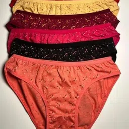 culture flossy Pack of 6 Women Hipster Multicolor Panty image 5