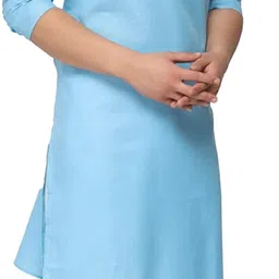 cellux Men Pure Cotton Kurta Churidar Set image 3
