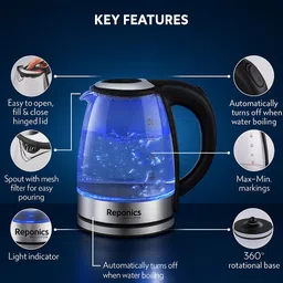 aipom Electric Kettle, 2L Water Boiler with LED Illumination Electric Kettle image 2