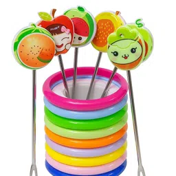 arivora Plastic, Stainless Steel Fruit Fork-picture-48