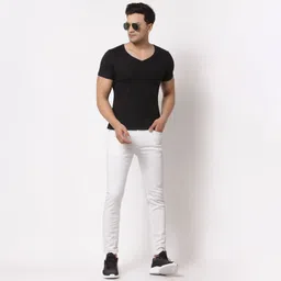 red tape Men Skinny Mid Rise White Jeans image 5