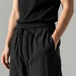cloth n code Men Solid Black Track Pants image 3