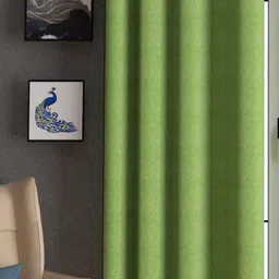 lunar days 213.36 cm (7 ft) Door Polyester Semi Transparent Curtain (Pack Of 3) image 3