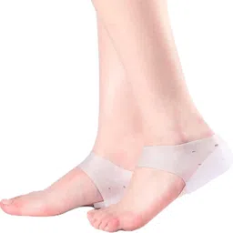 sketware Invisible Height Increase Silicone Insole Heel Lift Insole Invisible Foot Heel Support image 1