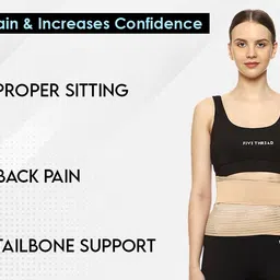 justifit ls lumbar sacral belt waist & tail bone support for men and women Back / Lumbar Support image 3