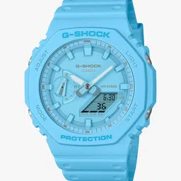casio G-SHOCK Blue Dial Blue Resin Strap Analog-Digital Watch - For Men G1521 (GA-2100-2A2DR)-picture-13