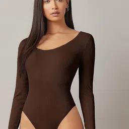 zerozabar Casual Regular Sleeves Solid Women Beige Top-picture-15