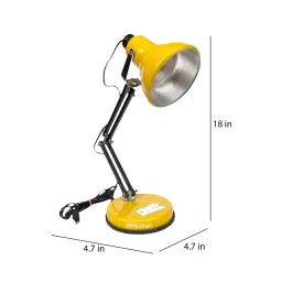 billiejean Diseno Yellow Adjustable Study Lamp With Aluminium Base image 2
