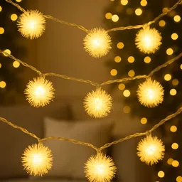 glowhere 20 LEDs 5 m Yellow Steady Ball Rice Lights-picture-21