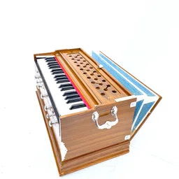 khalsa musical 3.2 Octave Hand Pumped Harmonium (Two Fold Bellow, Bass Reed) 3 1/4 Octave, Double Bellow, 39 Keys,7 Stopper 3.2 Octave Hand Pumped Harmonium-picture-14