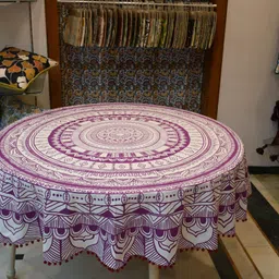 rajodyana Cotton 6 Seater Printed Table Cover-picture-29