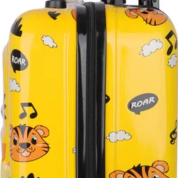 polo class Small Cabin Suitcase (44 cm) 8 Wheels - Kids Trolley Bag Durable Polycarbonate Waterproof Trolley Bag for Kids - Yellow image 2