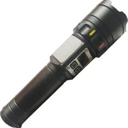 defr Rechargeable Multifunctional long range 9 mode LED torch light 5 hrs Torch Emergency Light-picture-15