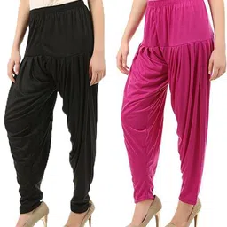 mk trendy fashions Viscose Rayon Solid Patiala-picture-39