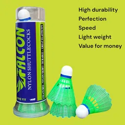 strive fit Shuttlecock Badminton Shuttlecock for Boys and Girls Outdoor Badminton Sports Nylon Shuttle- Multicolor-picture-14