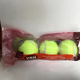 vikas sports vsh tennis ball pack of 3 green super finishing89 Tennis Ball image 3