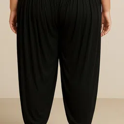 luckycollection Rayon Solid Women ["Black"] Salwar image 2