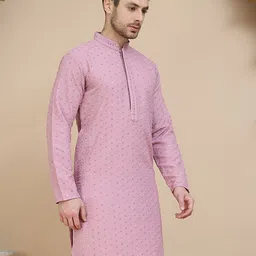 jompers Men Embroidered Pure Cotton Straight Kurta-picture-26