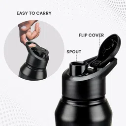 milton comet Stainless Steel Water Bottle with Sipper Lid NOT HOT N COLD SINGLE WALL 900 ml Water Bottle image 5