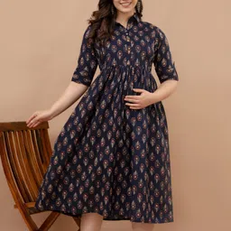 ur7 Women Printed Viscose Rayon Anarkali Kurta image 5