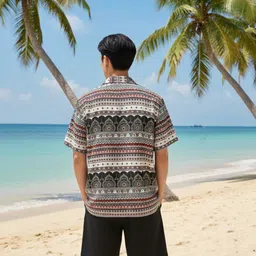 glori star Men Night Suit Set Multicolor Printed image 2