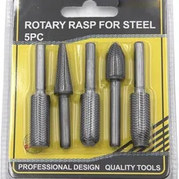 metrotools Metal File Burr Drill Bit Set Metal Working Rasps 1/4" / 6.35mm Shank Burs Tools Cutting Tool Black 5pcs/set Rotary Bit Set (5 Bits) Rotary Bit Set image 3