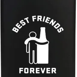 traq BEST FRIENDS FOREVER ENGRAVED STAINLESS STEEL POCKET LIQUOR FLASK STAINLESS STEEL Hip Flask image 2
